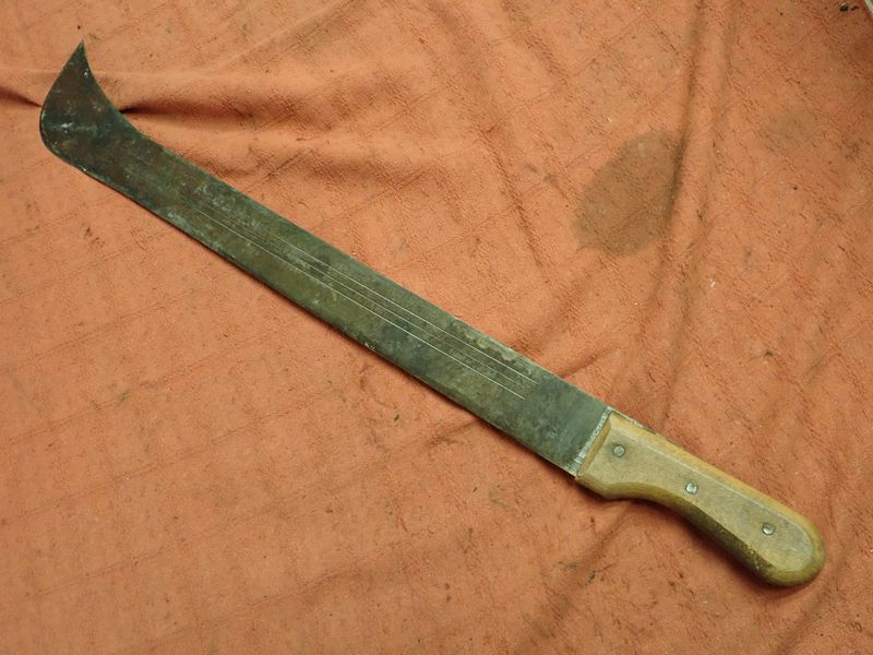 Regan Igangværende ufuldstændig LARGE VINTAGE MACHETE. | Spandau Militaria Shop