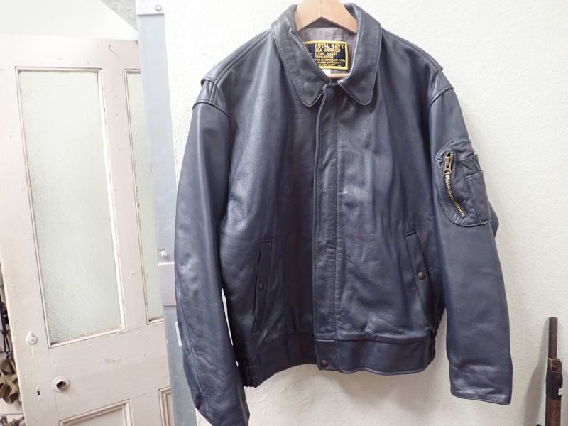 Real Leather Pilot s Bomber jacket by Irvin Aviation Leathercraft. Harrier Flying Spandau Militaria Shop