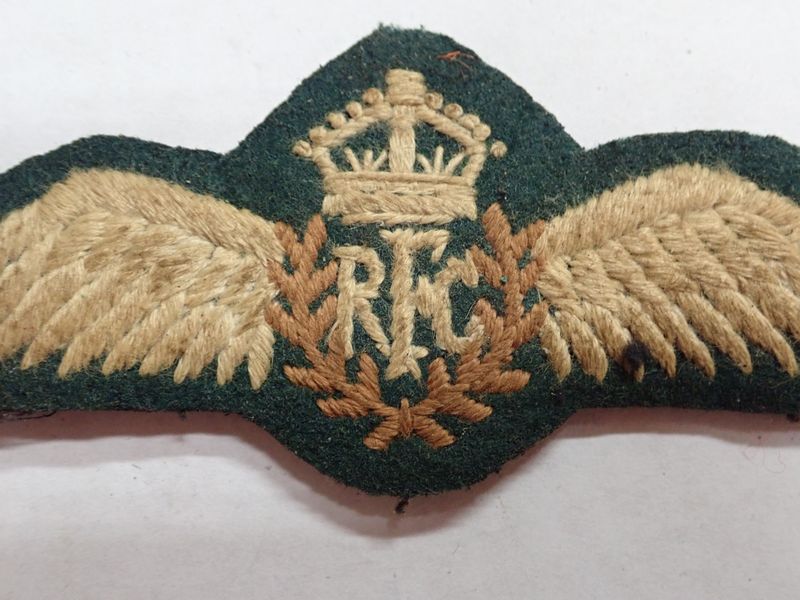 WW1 GREEN BACK R.F.C. PILOTS WINGS | Spandau Militaria Shop